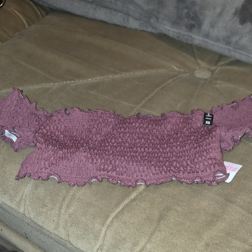 Victoria secret pink swim top nwt xs